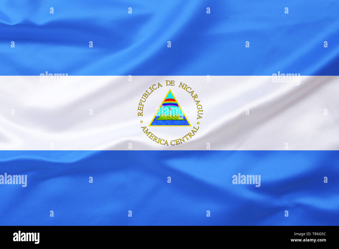 flag of Nicaragua, Nicaragua Stock Photo