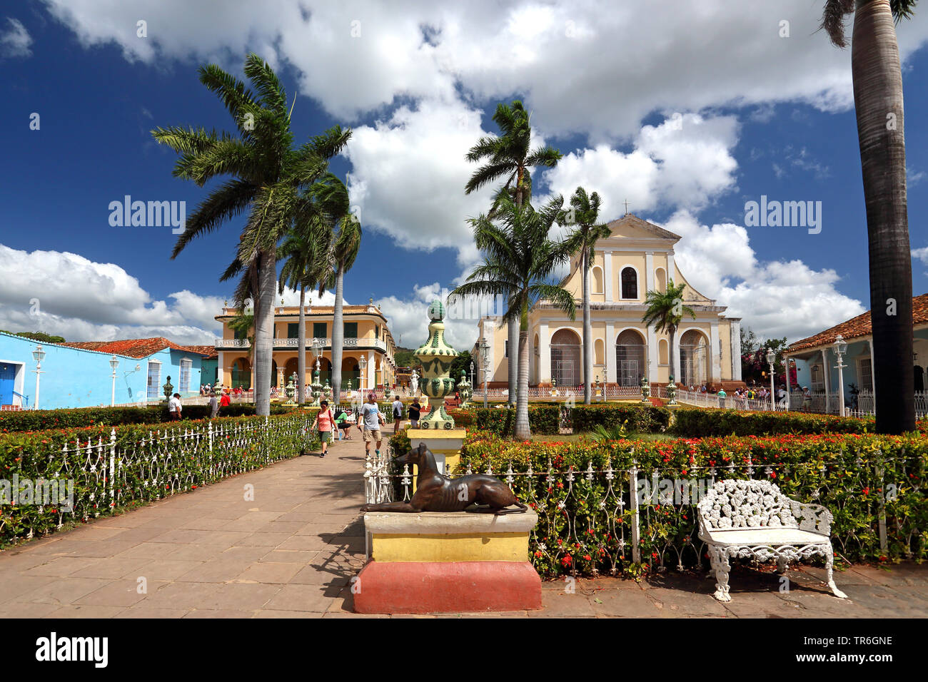 Plaza Mayor in Trinidad, Cuba, Trinidad Stock Photo