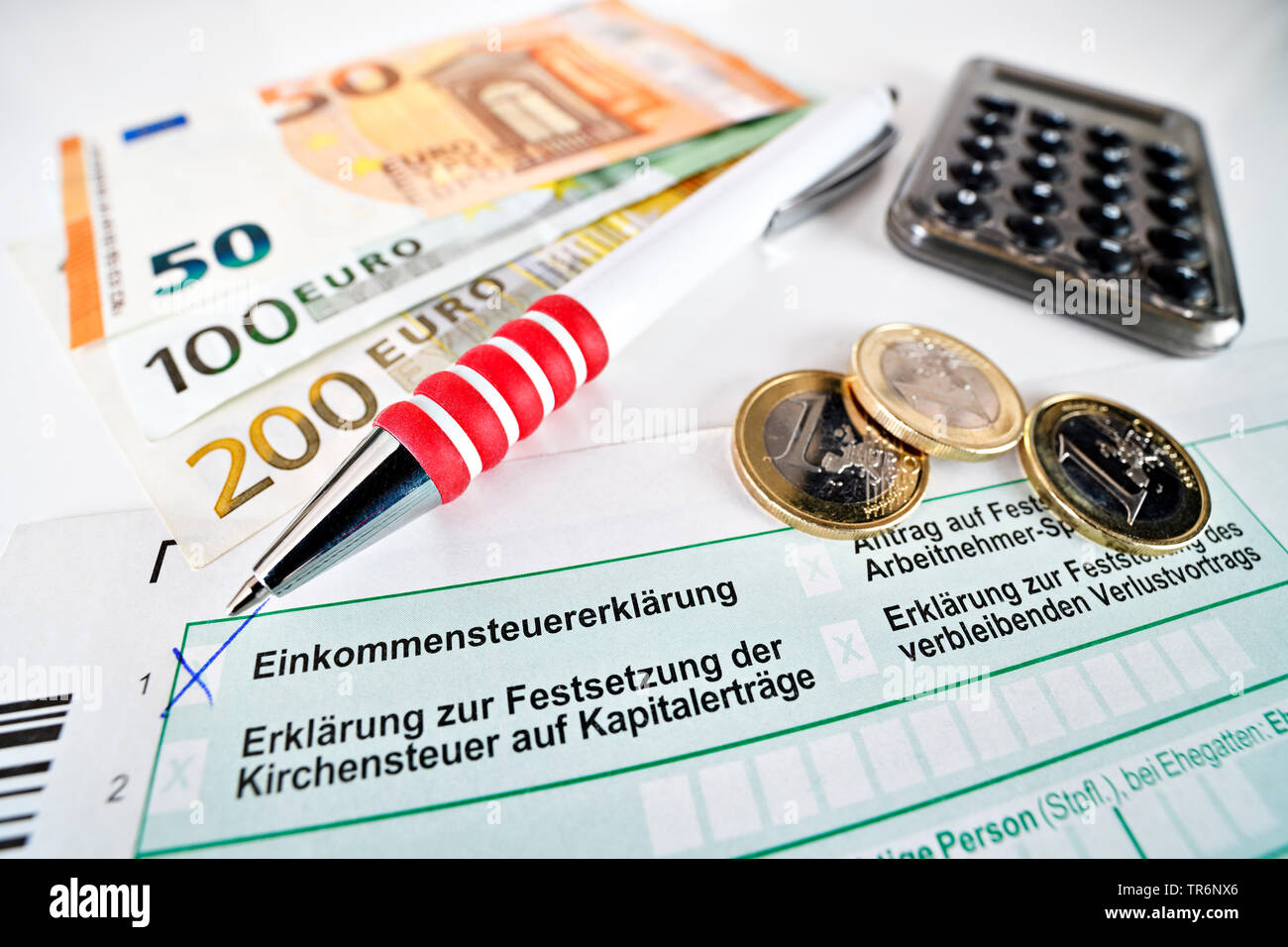 Symbol Picture Income Tax Return Germany Stock Photo 255231150