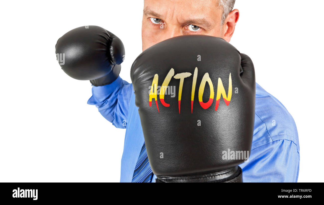 business man boxing, Germany Stock Photo Alamy