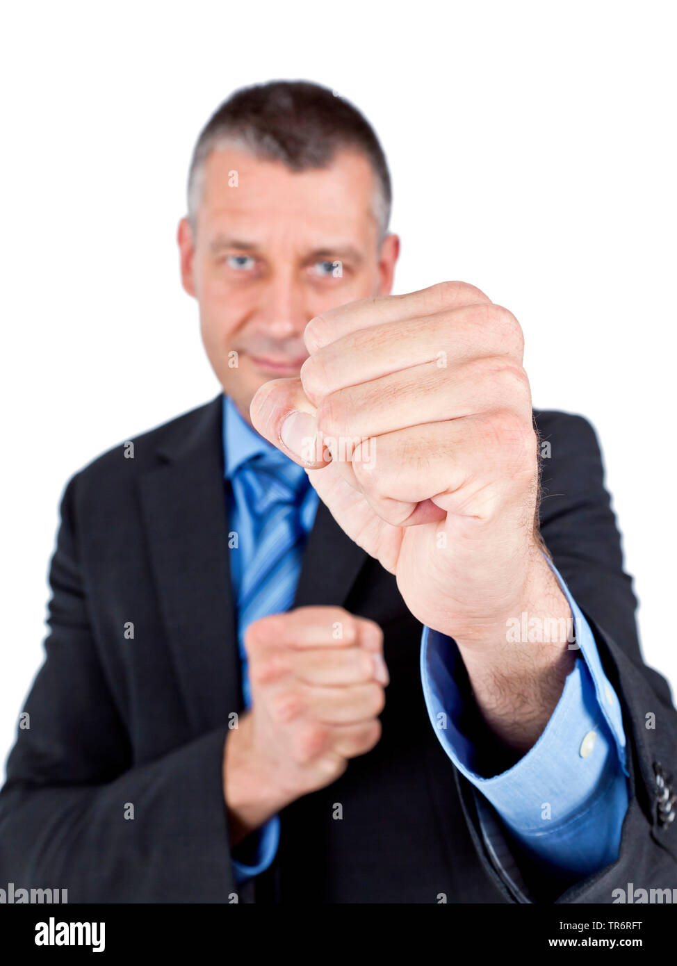 business man boxing, Germany Stock Photo Alamy