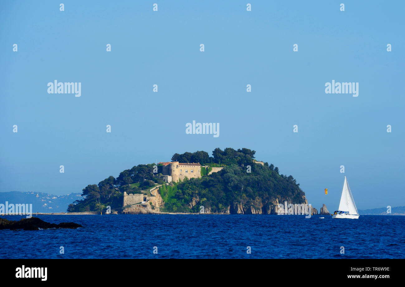 Fort de Bregancon, official retreat of the President of France, France, Toulon Stock Photo