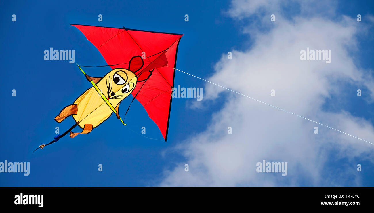 kite with Maus, Germany Stock Photo