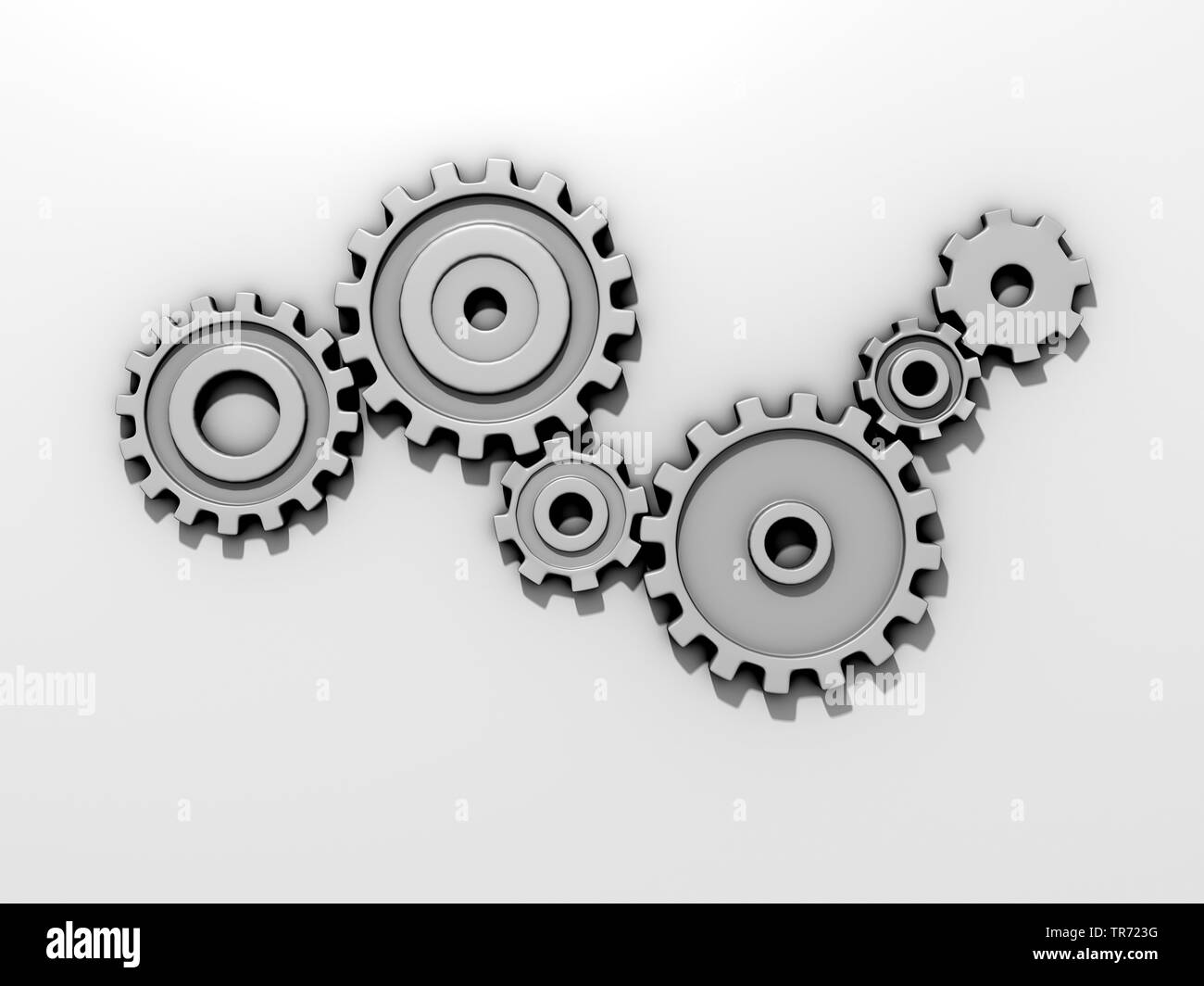 Interconnected cogs hi-res stock photography and images - Alamy