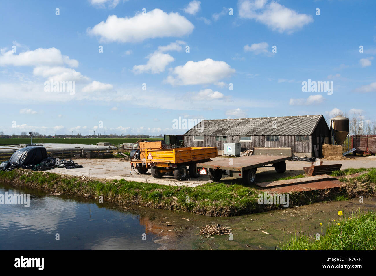 Nature area De Wilck, Netherlands, South Holland, De Wilck Stock Photo