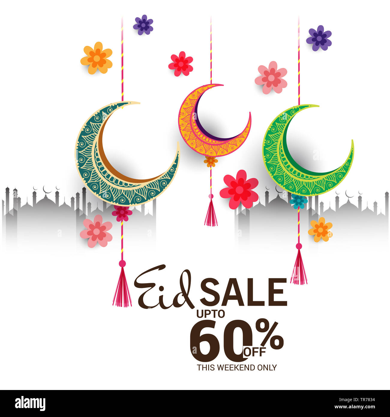 Eid Mubarak Cut Out Stock Images Pictures Alamy