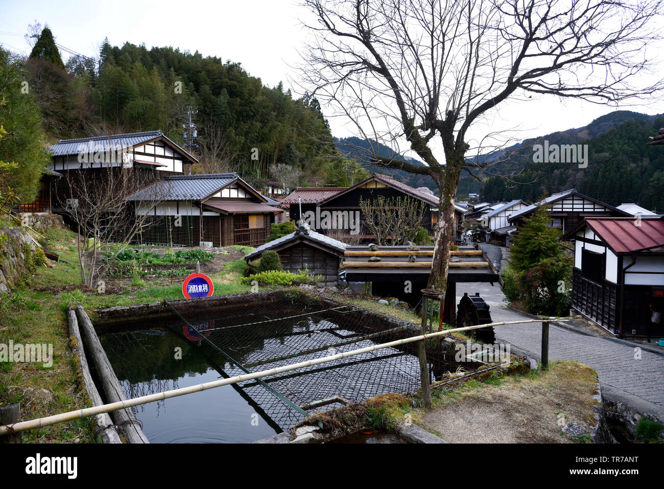 Tsumago Village in Japan Stock Photo