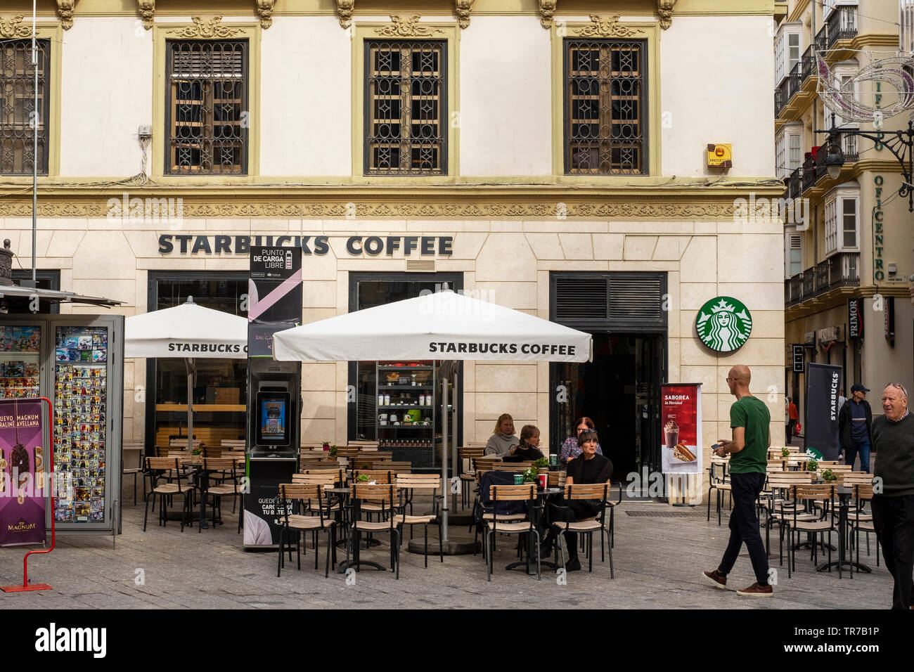Starbucks coffee shop in Malaga, Spain Stock Photo Alamy