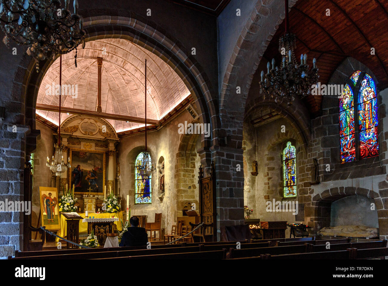 Church saint pierre stained hi res stock photography and images Alamy