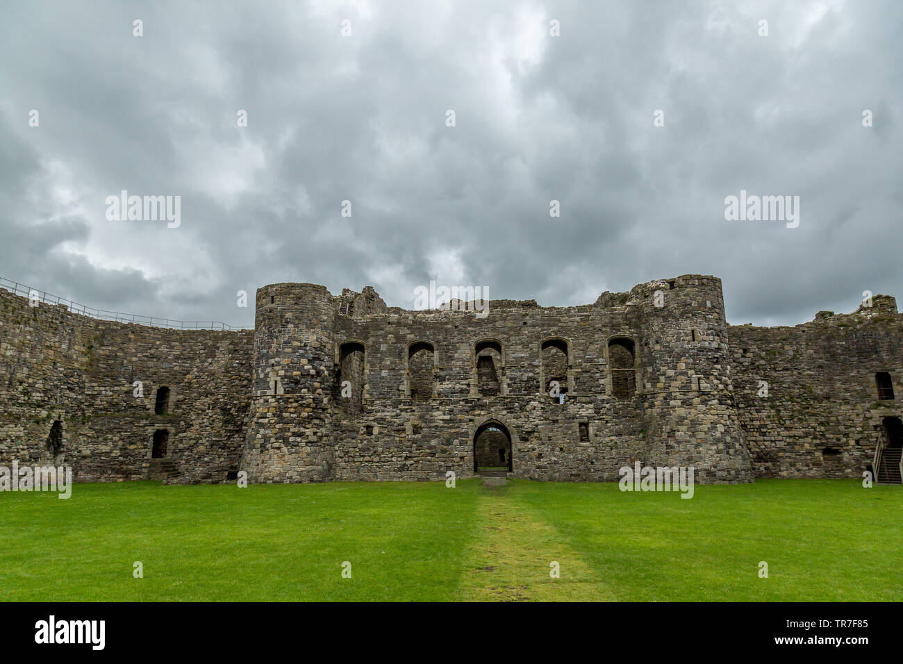 Beaumaris Castle on the Island of Anglesey in North Wales Stock Photo