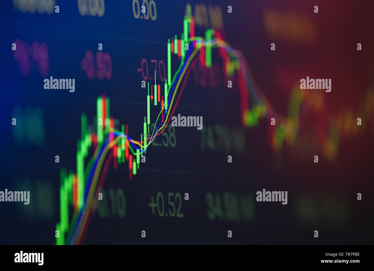 Stock Exchange Market Or Forex Trading Graph Analysis Investment - 