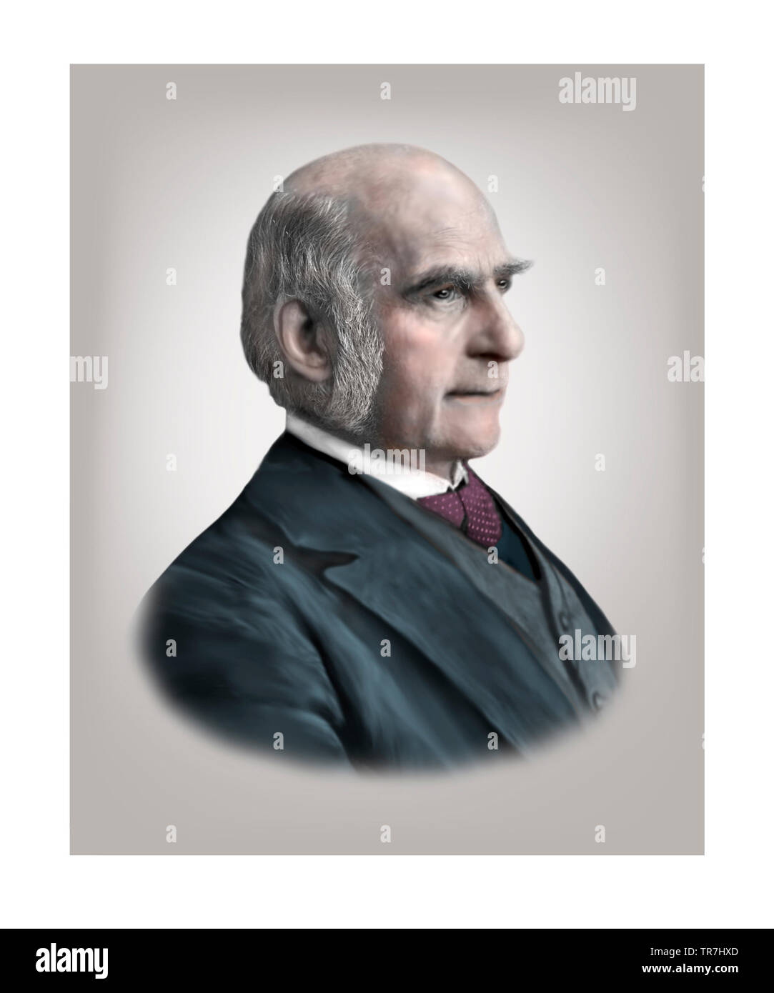 Sir Francis Galton 1822-1911 English Polymath Stock Photo