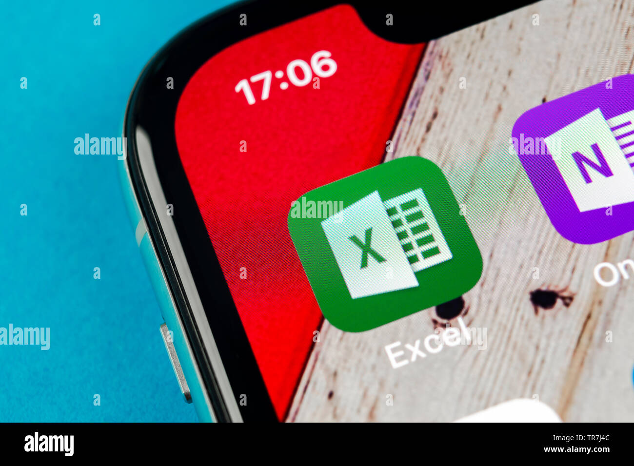 Sankt-Petersburg, September 19, 2018: Microsoft Exel application icon ...