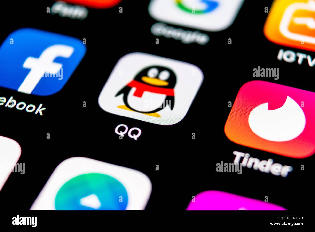 Sankt,Petersburg, Russia, September 30, 2018 QQ messenger