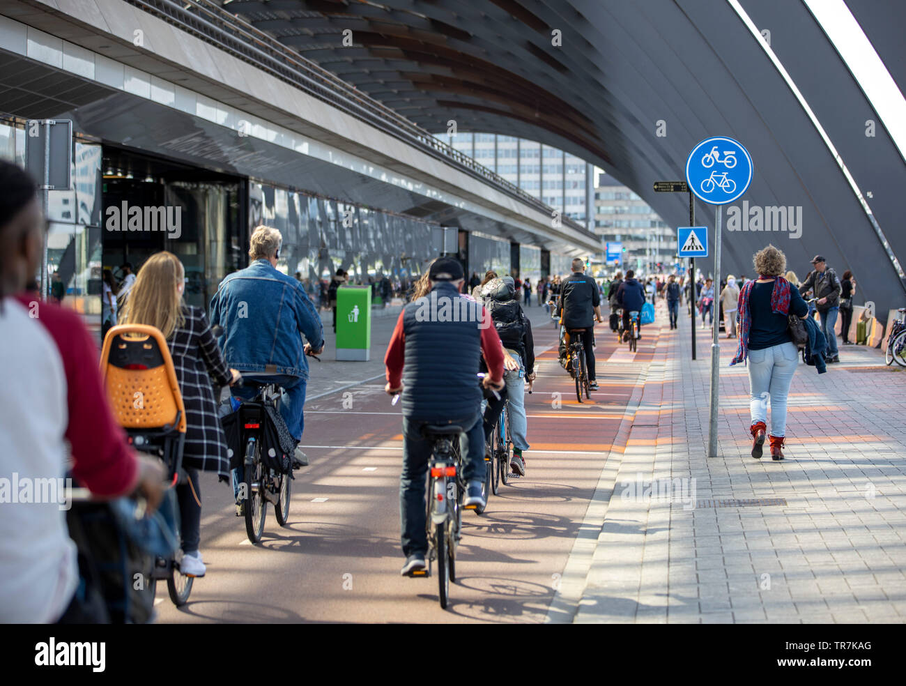 Amsterdam, the Netherlands, bike path, bicycle highway, part of the