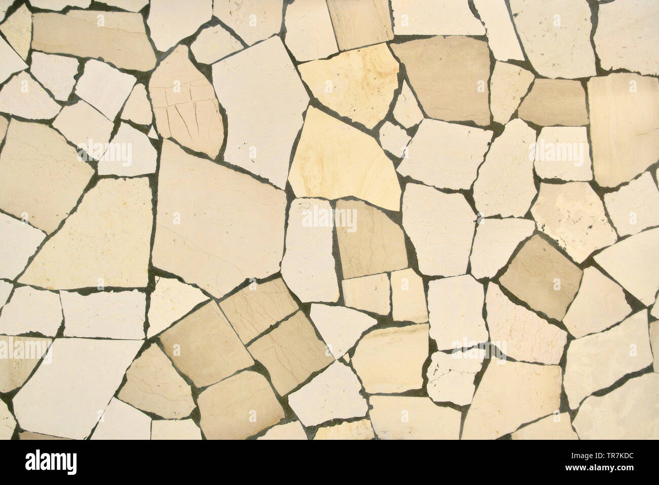 marble mosaic wall background Stock Photo