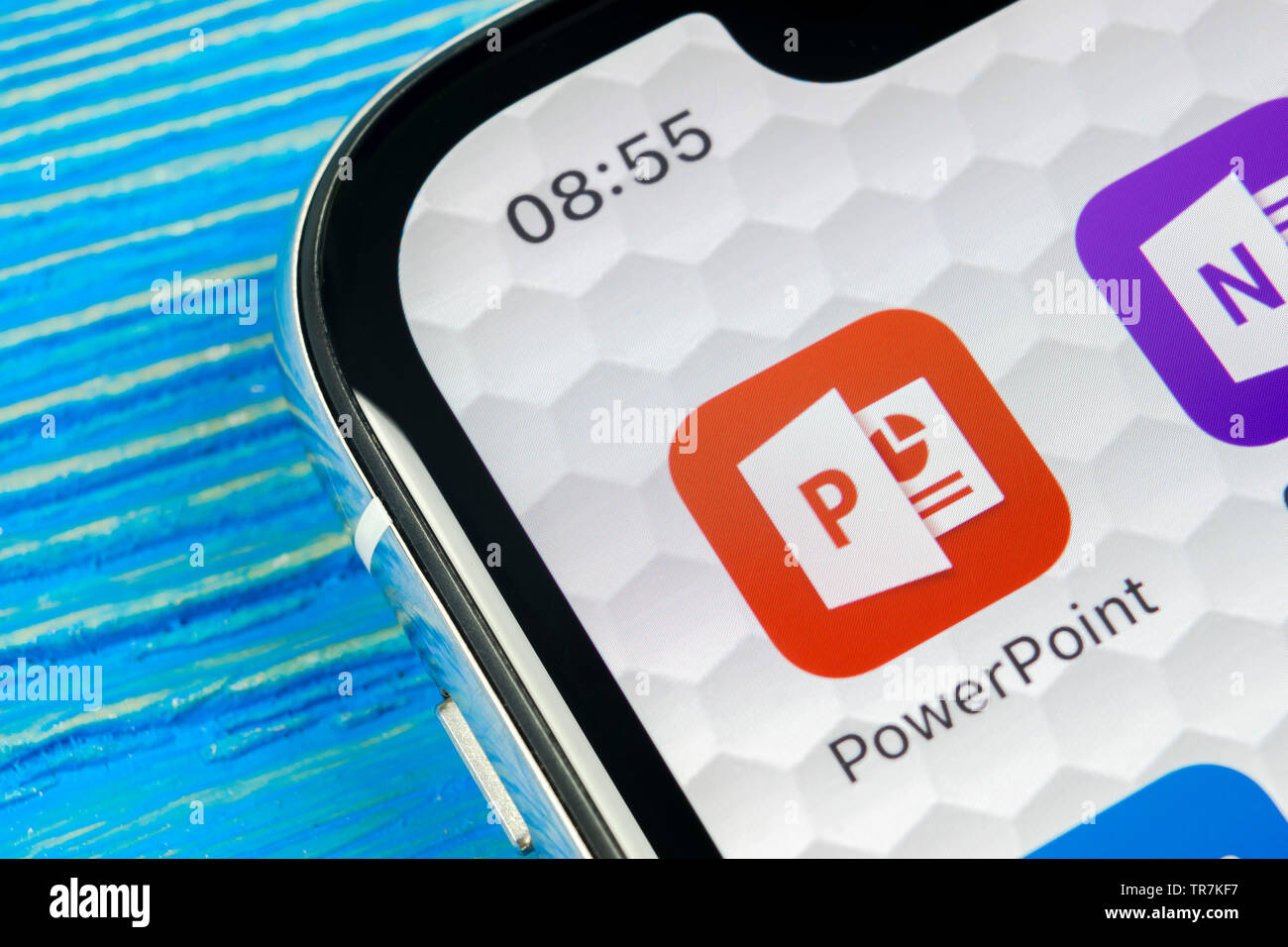 Sankt-Petersburg, Russia, June 20, 2018: Microsoft office Powerpoint ...