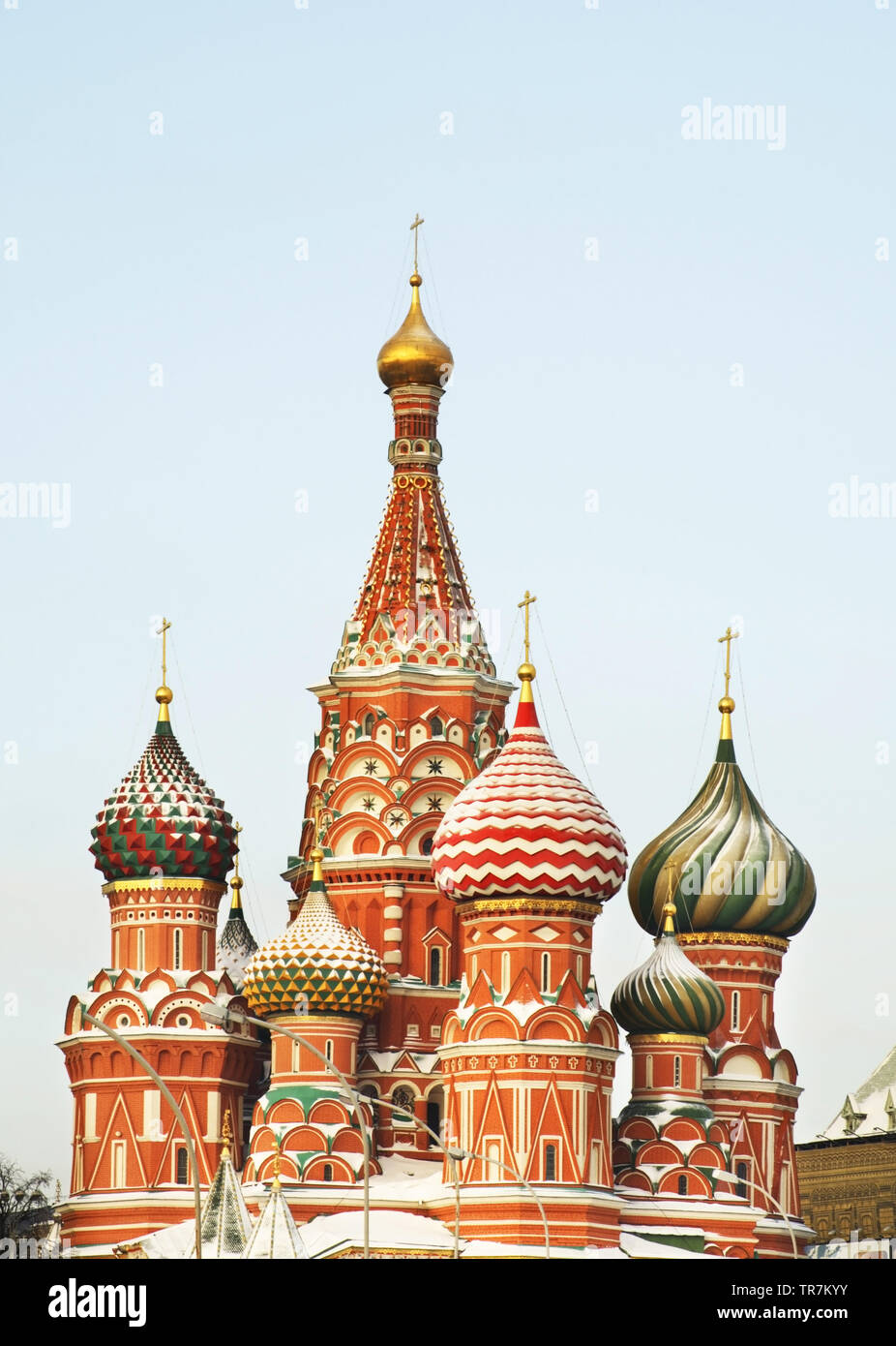 Saint Basil's Cathedral in Moscow. Russia Stock Photo