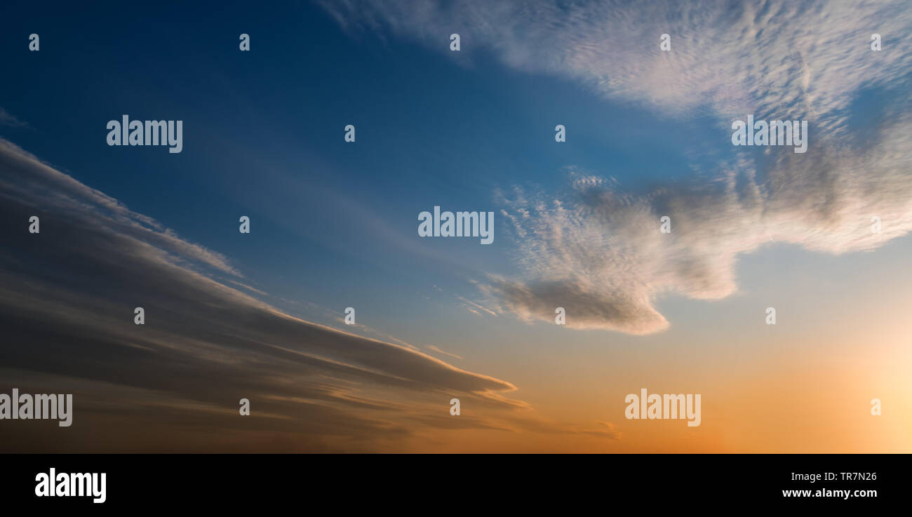 Dramatic sky. Sunset. Nature background Stock Photo - Alamy