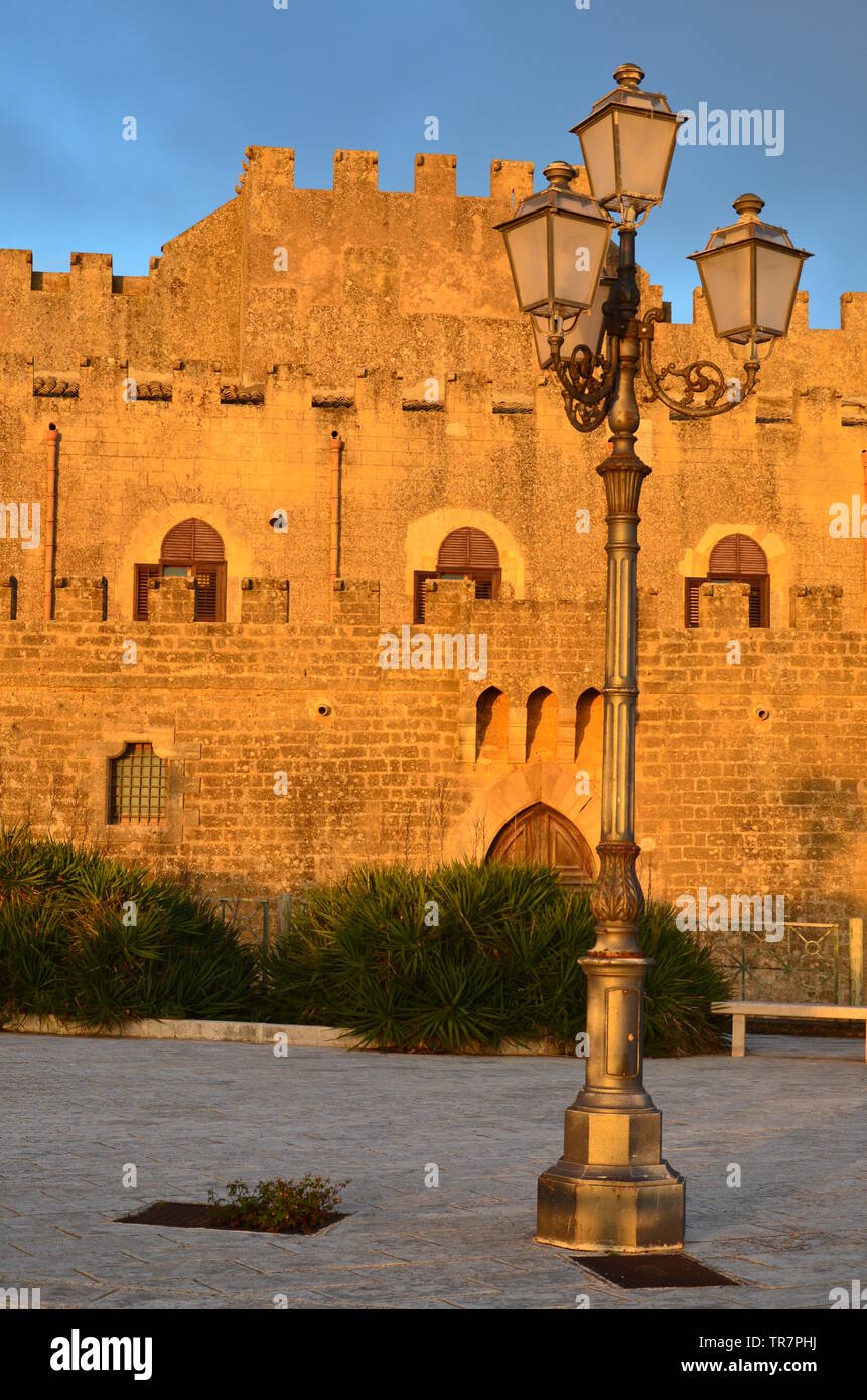 Castle of Partanna, Sicily Stock Photo