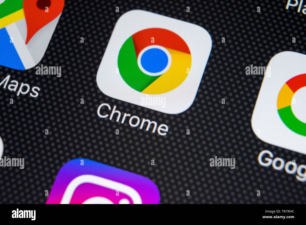 Sankt-Petersburg, Russia, February 21, 2018: Google Chrome application ...