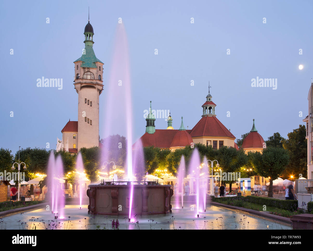 Resort square (Plac Zdrojowy) in Sopot. Poland Stock Photo