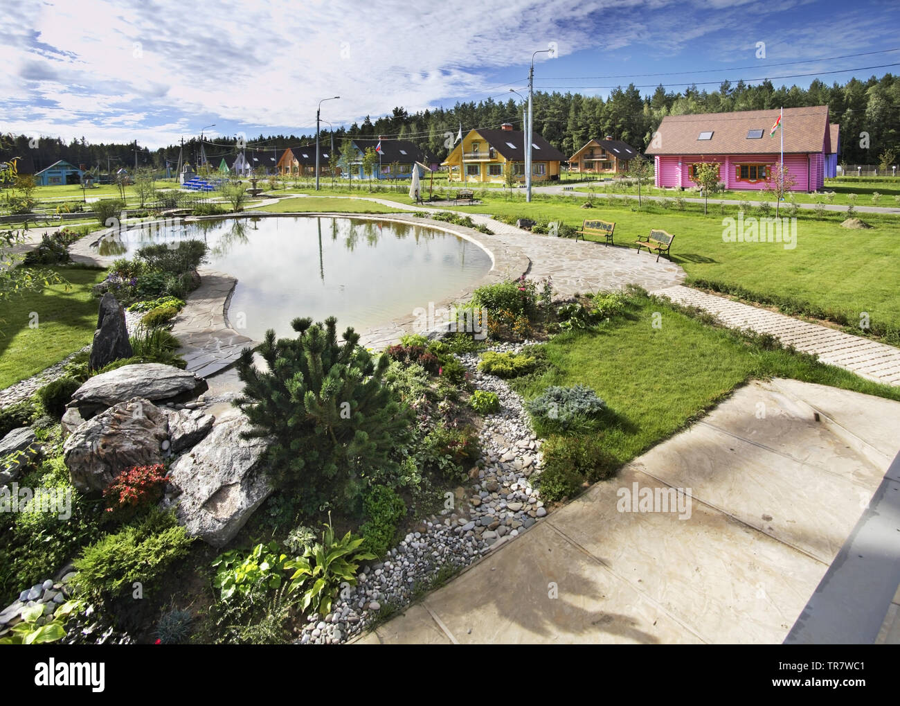 View of Yukhnovgrad (Yukhnov district). Kaluga Oblast. Russia Stock Photo