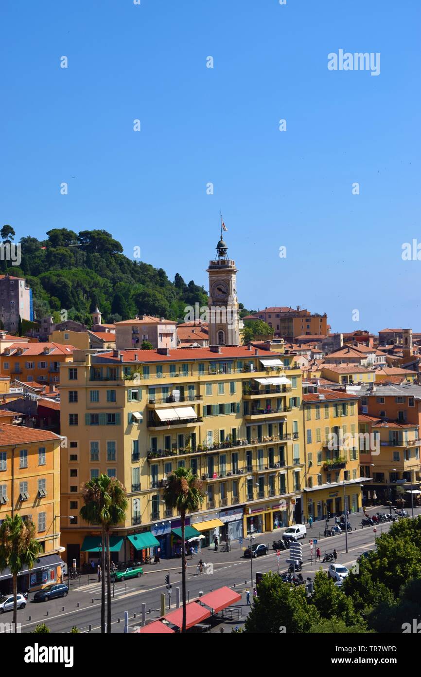 Aerial view of Nice, South of France Stock Photo