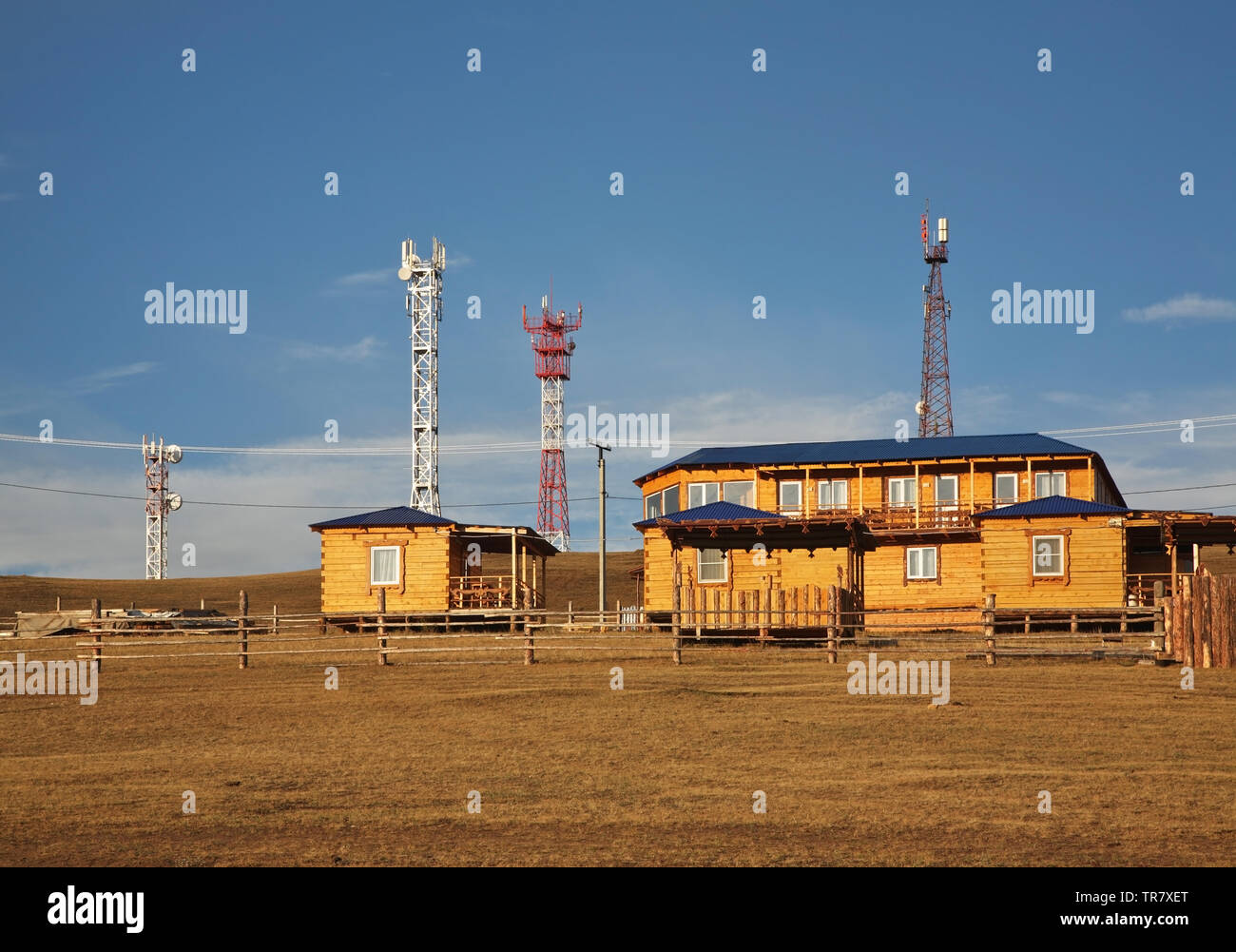 Khuzhir village. Olkhonsky district. Irkutsk oblast. Russia Stock Photo