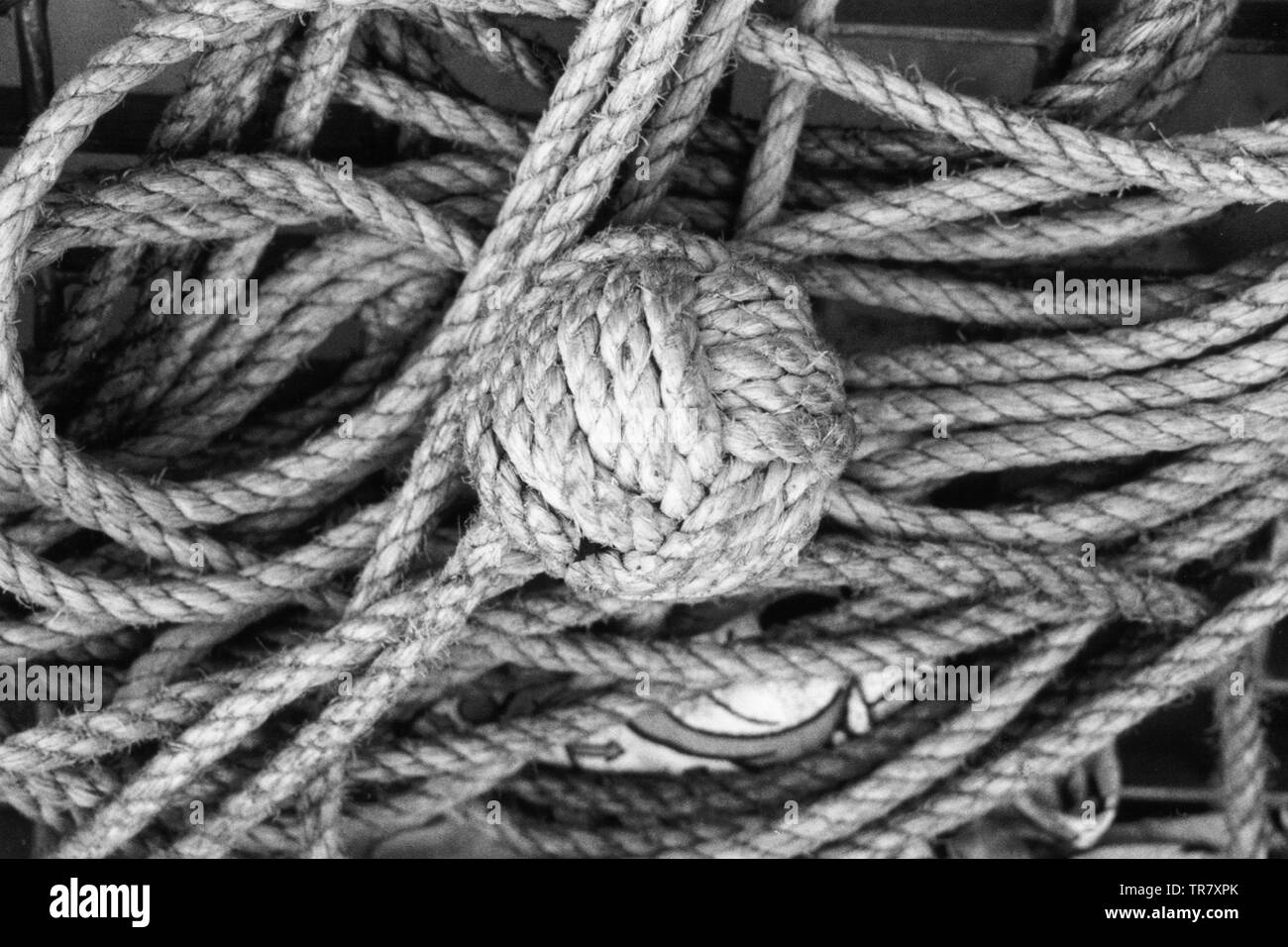 seafaring knot monkey fist Stock Photo