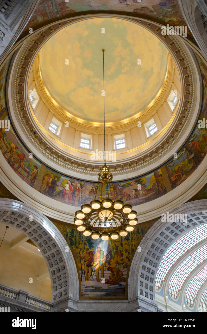 Utah State Capitol Building Interior Stock Photo Alamy
