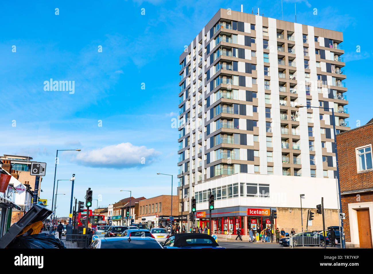 London, view of the Edgware district Stock Photo