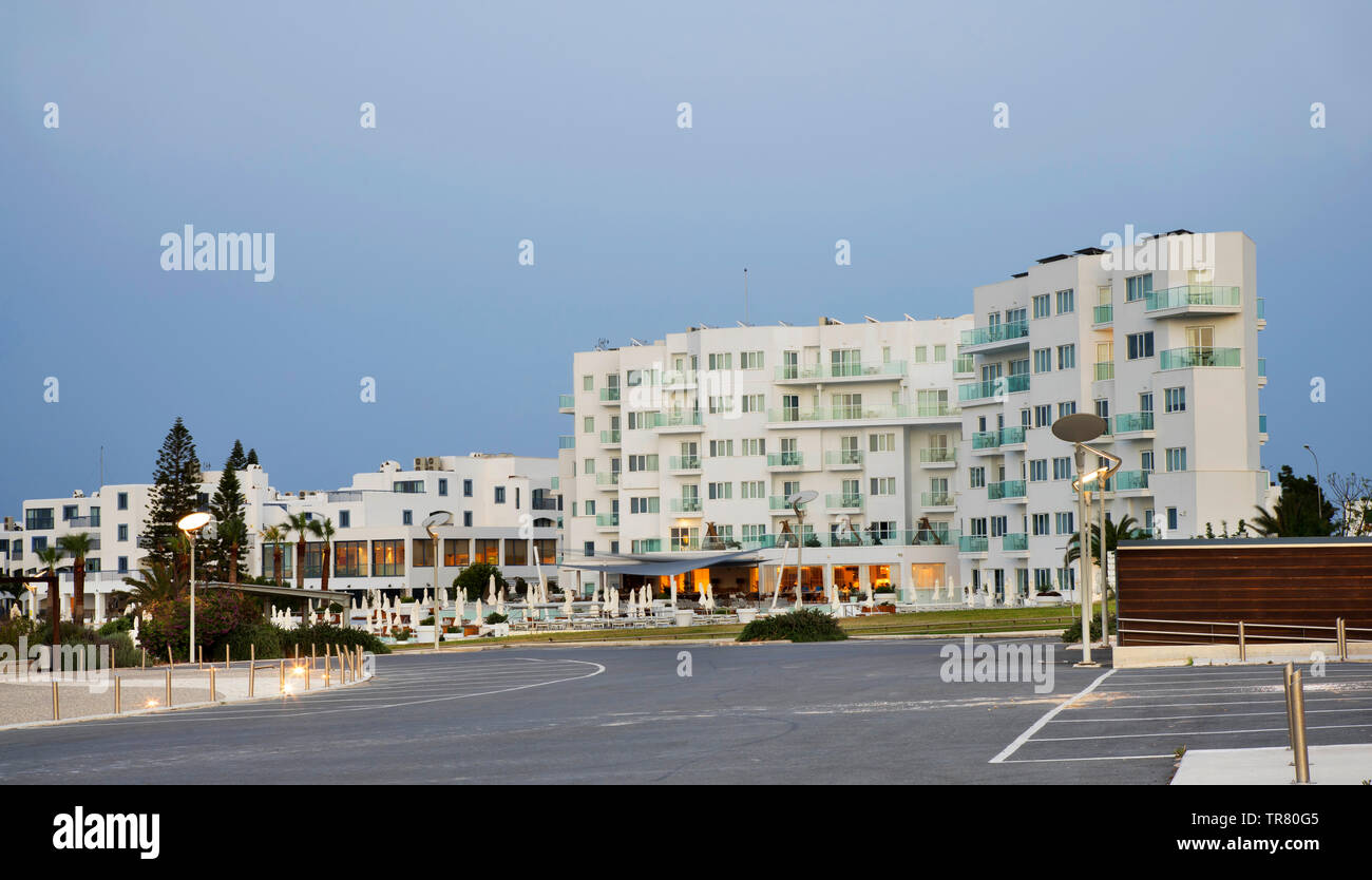 View of Paralimni. Cyprus Stock Photo