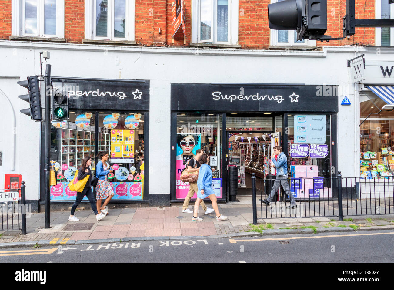 A Superdrug store in Crouch End, London, UK Stock Photo
