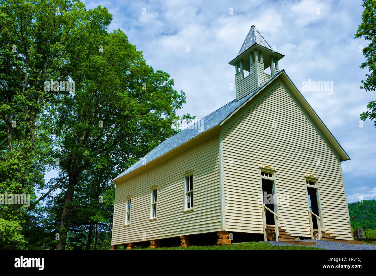 ,Cades Cove Methodist Church built in the 1820