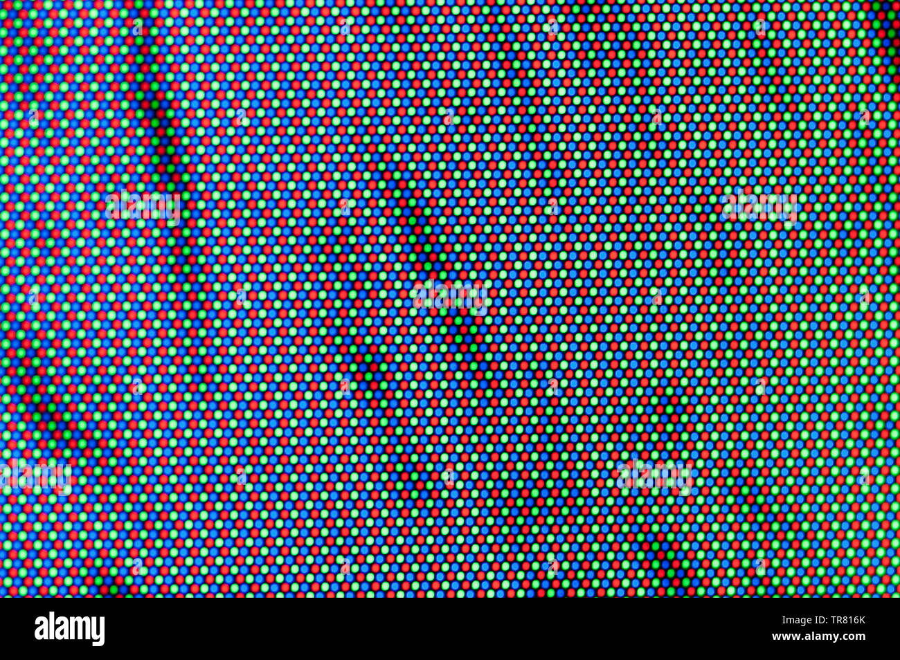 Close Up Of Red Green And Blue Pixels On A Crt Computer Screen Stock Photo Alamy