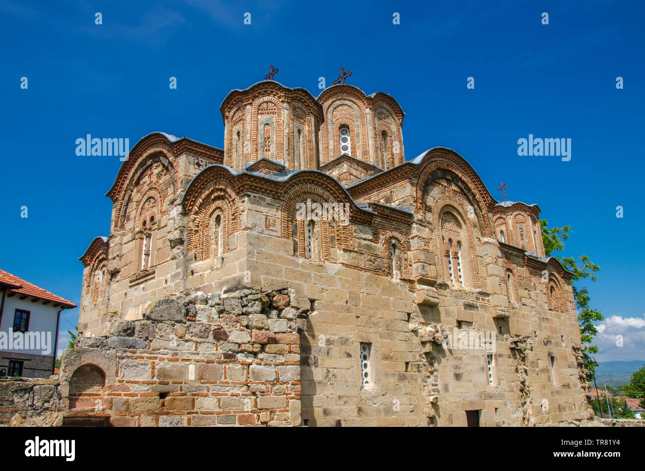 Macedonia – Kumanovo - Staro Nagoričane - Saint George Church Stock Photo