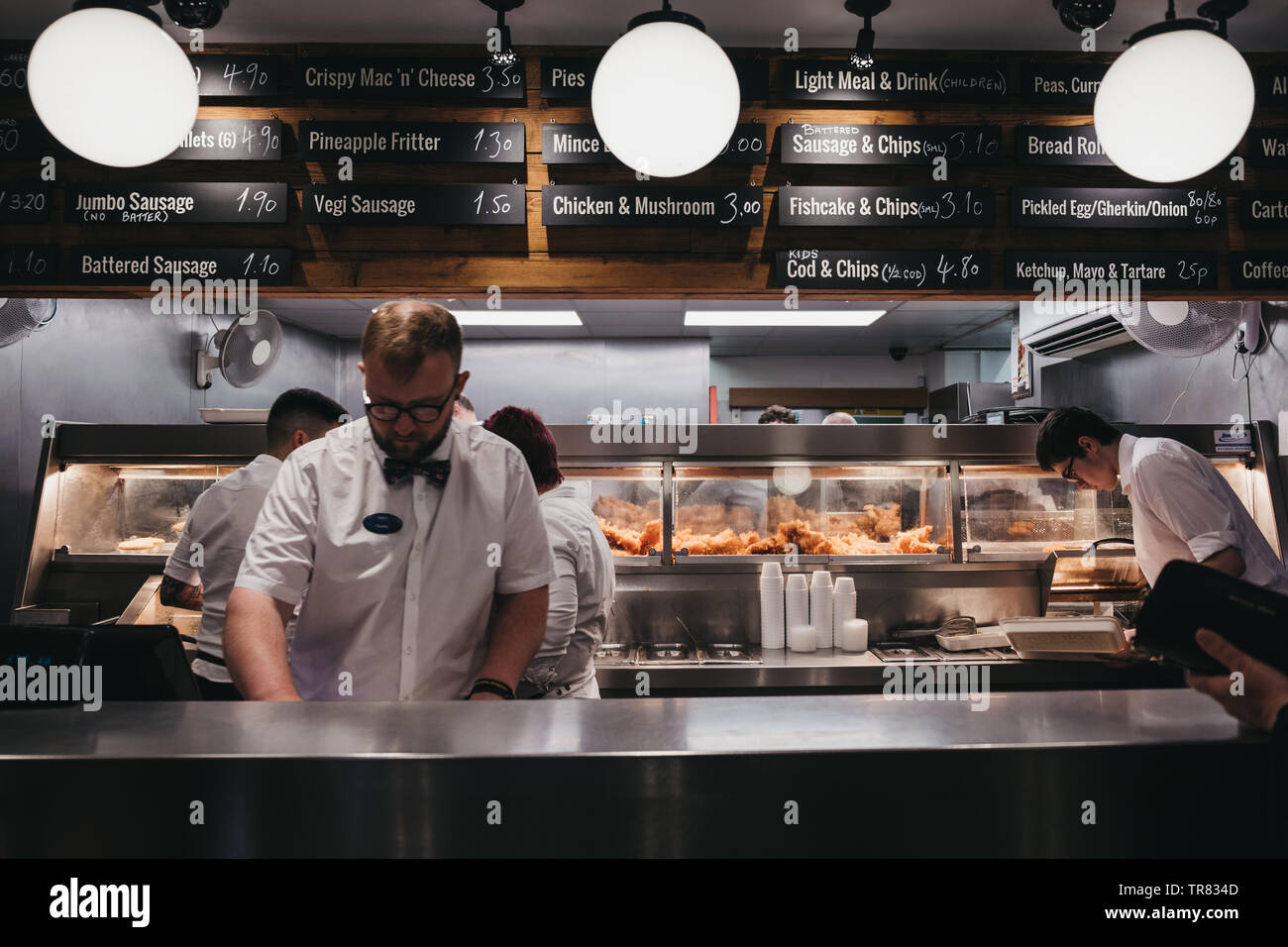 Traditional fish and chip shop interior hi-res stock photography and ...