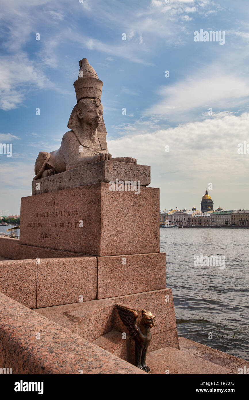 Sphinx. St. Petersburg. Russia Stock Photo