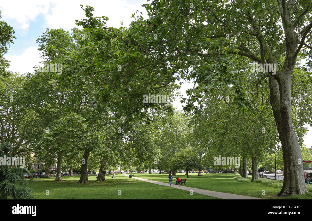 Goose Green in East Dulwich, London, UK. A popular, enclosed park