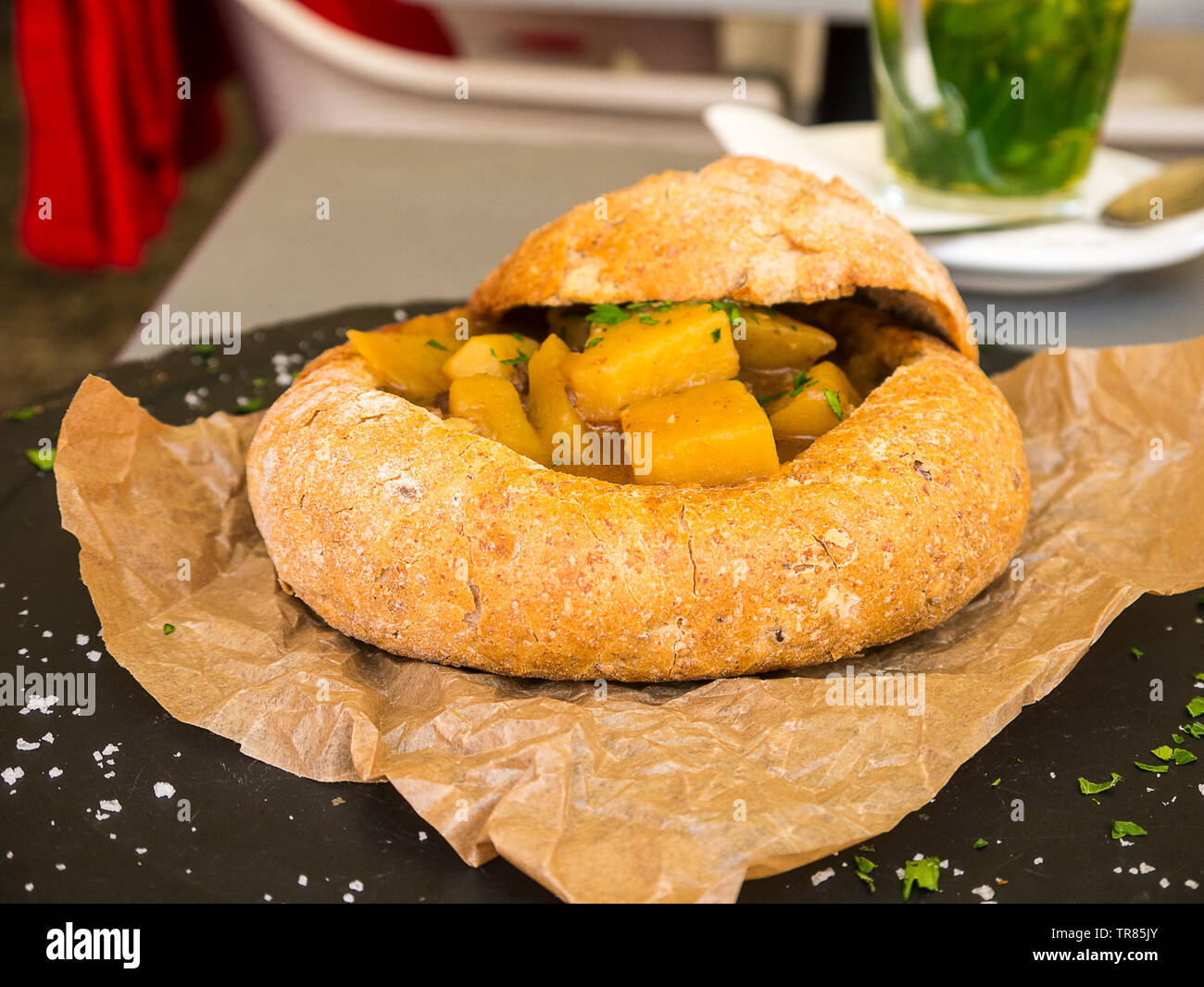 Typical food in Prague in the Czech Republic Stock Photo Alamy