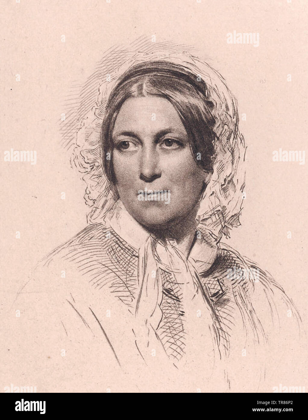 HARRIET MARTINEAU (18021876) English social theorist about 1840 Stock