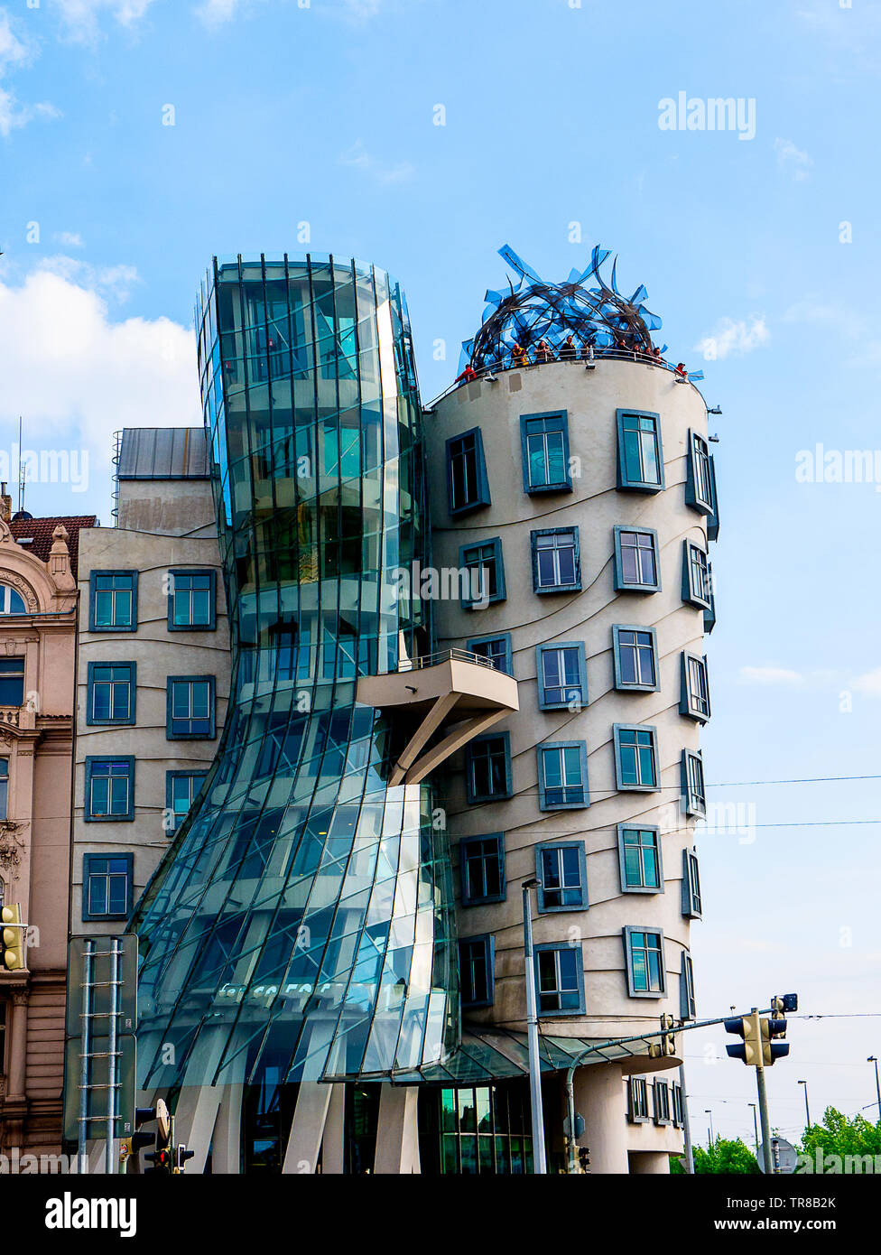 The Dancing House or Fred and Ginger, is one of the most iconic