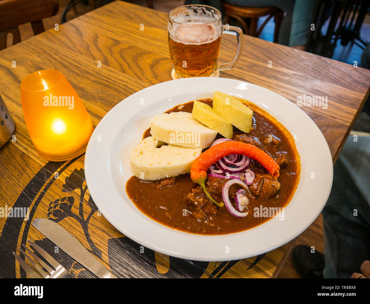 Typical food in Prague in the Czech Republic Stock Photo Alamy