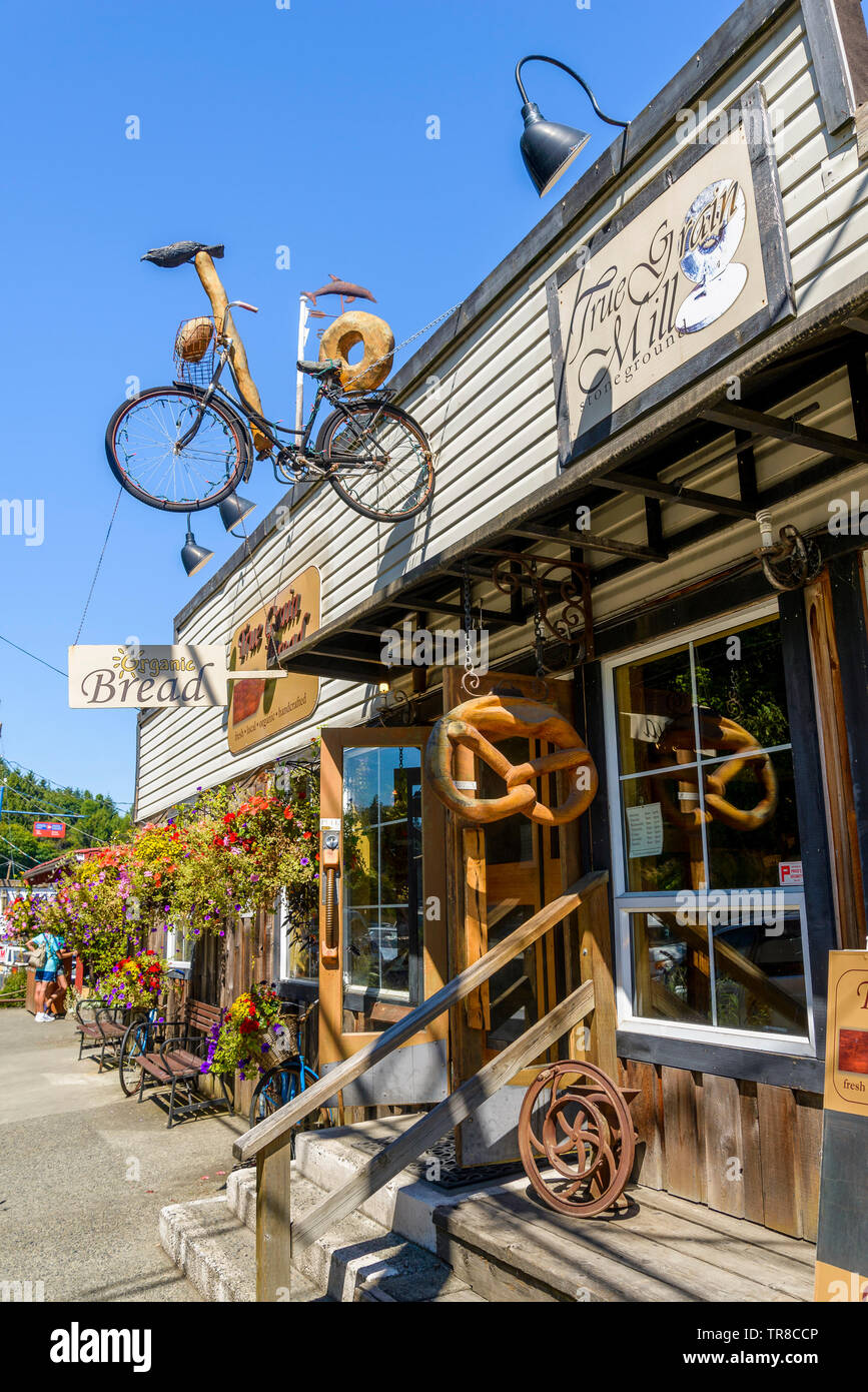 British columbia canada cowichan bay hires stock photography and