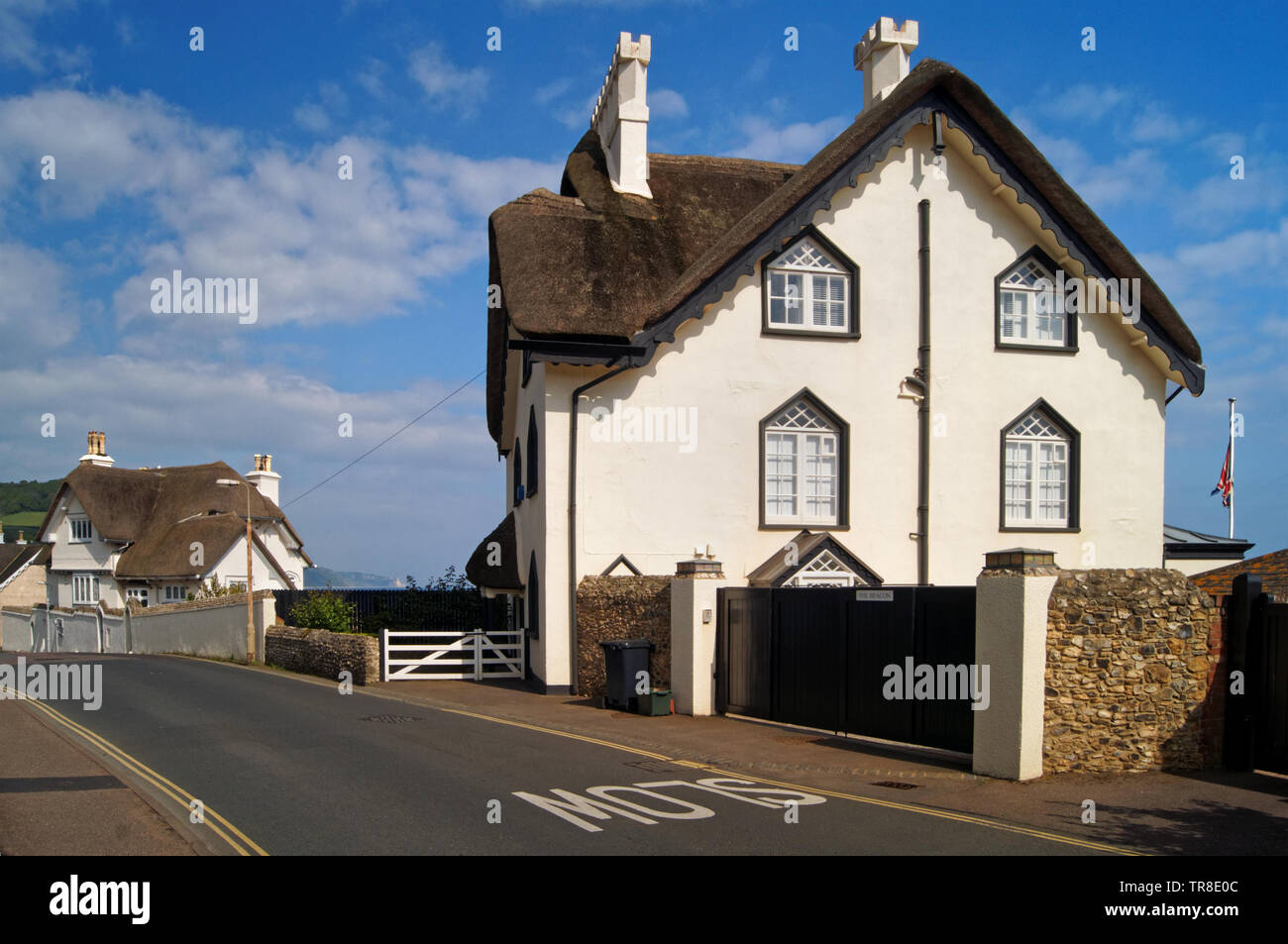 UK,Devon,Sidmouth,Clifton Place,The Beacon Cottage Stock Photo Alamy