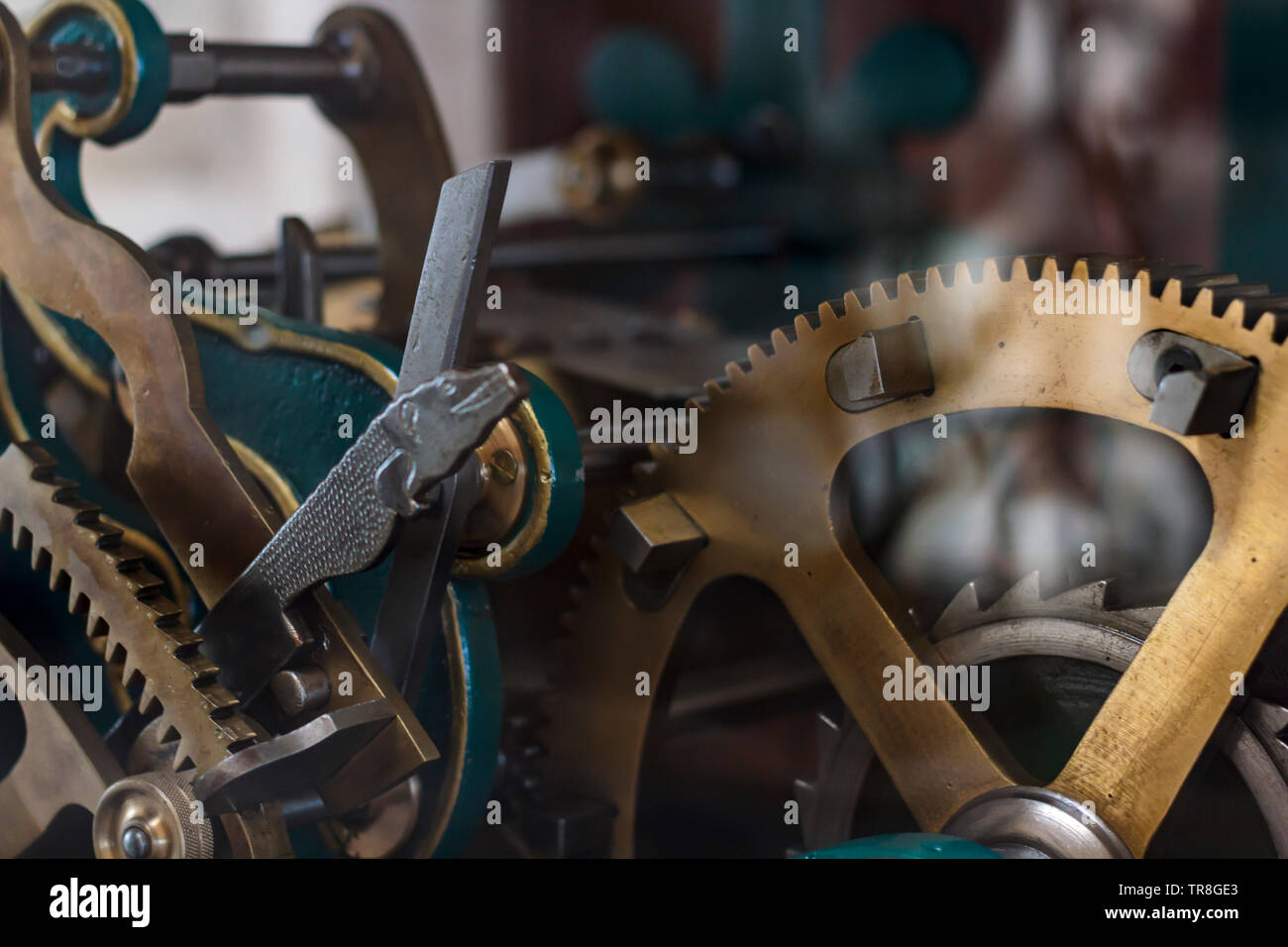 Old Clockwork mechanism Stock Photo - Alamy