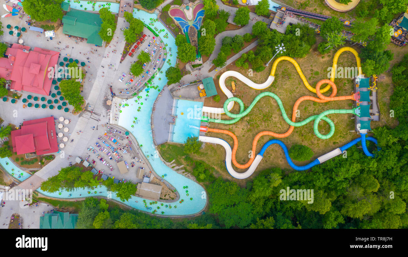 Dollywood's Splash Country, Pigeon Forge, TN, USA Stock Photo