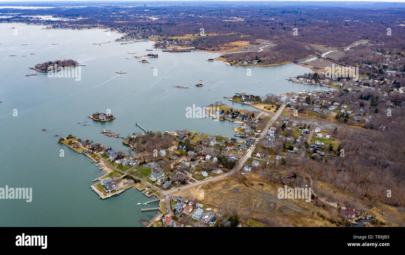 The Thimble Islands, or the Thimbles, Long Island Sound, Branford, CT