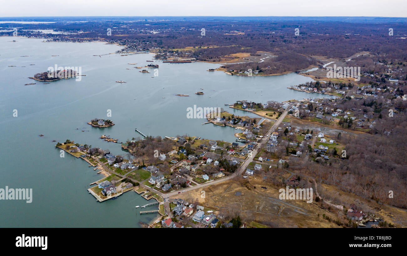 The Thimble Islands, or the Thimbles, Long Island Sound, Branford, CT